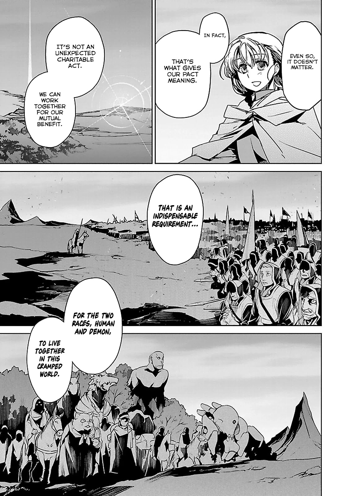 Maoyuu Maou Yuusha - "Kono Watashi no Mono Tonare, Yuusha yo" "Kotowaru!" Chapter 57 page 10 - Chapter 57