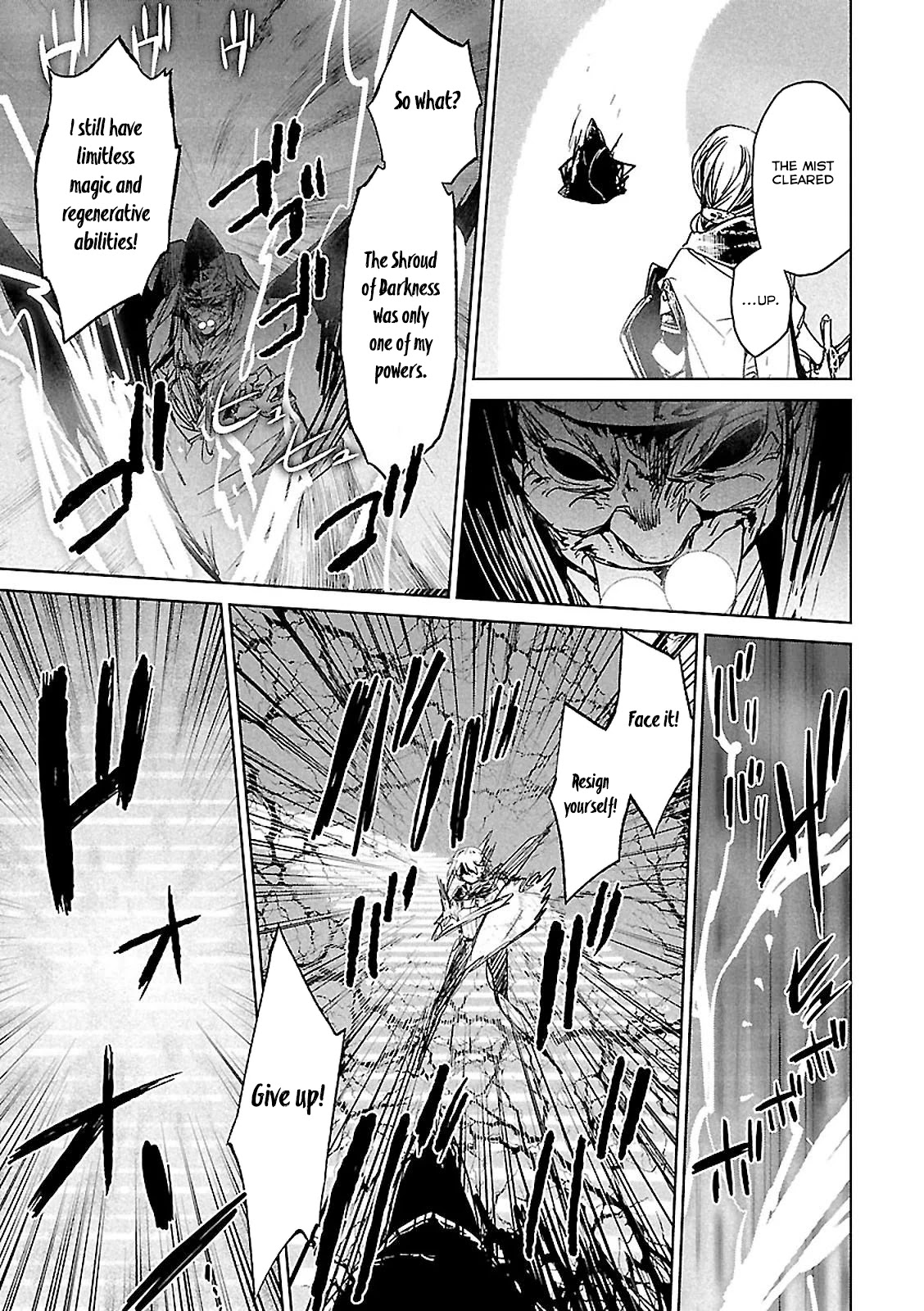 Maoyuu Maou Yuusha - "Kono Watashi no Mono Tonare, Yuusha yo" "Kotowaru!" Chapter 57 page 28 - Chapter 57