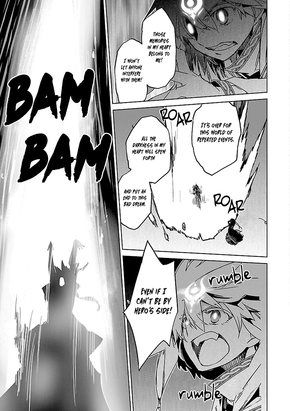 Maoyuu Maou Yuusha - "Kono Watashi no Mono Tonare, Yuusha yo" "Kotowaru!" Chapter 57 page 34 - Chapter 57