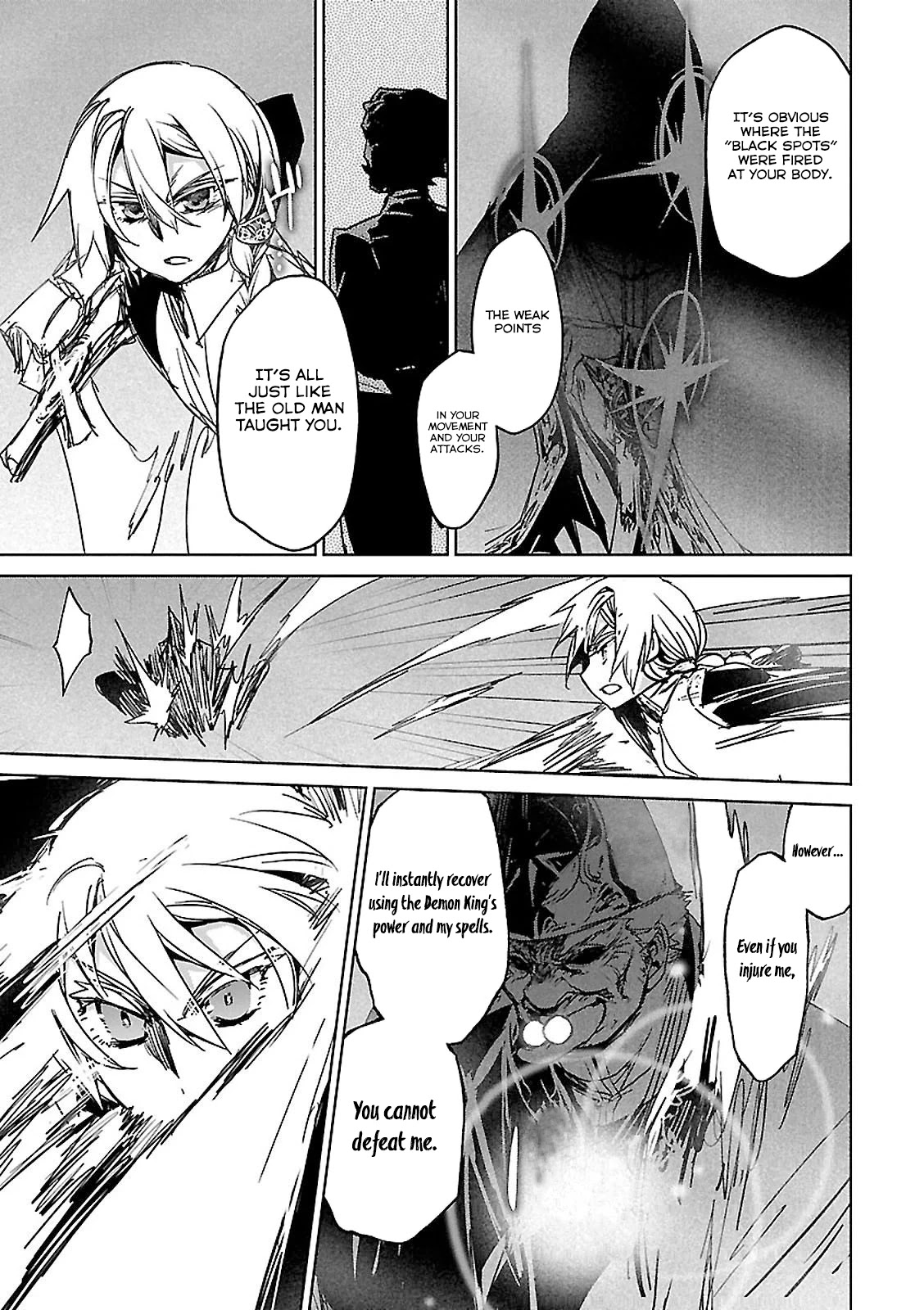 Maoyuu Maou Yuusha - "Kono Watashi no Mono Tonare, Yuusha yo" "Kotowaru!" Chapter 57 page 36 - Chapter 57