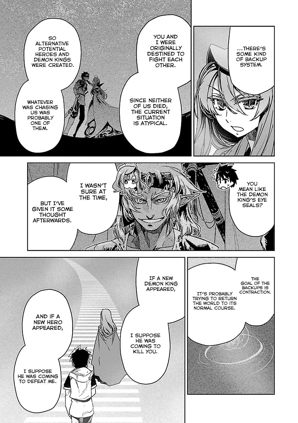 Maoyuu Maou Yuusha - "Kono Watashi no Mono Tonare, Yuusha yo" "Kotowaru!" Chapter 57 page 45 - Chapter 57