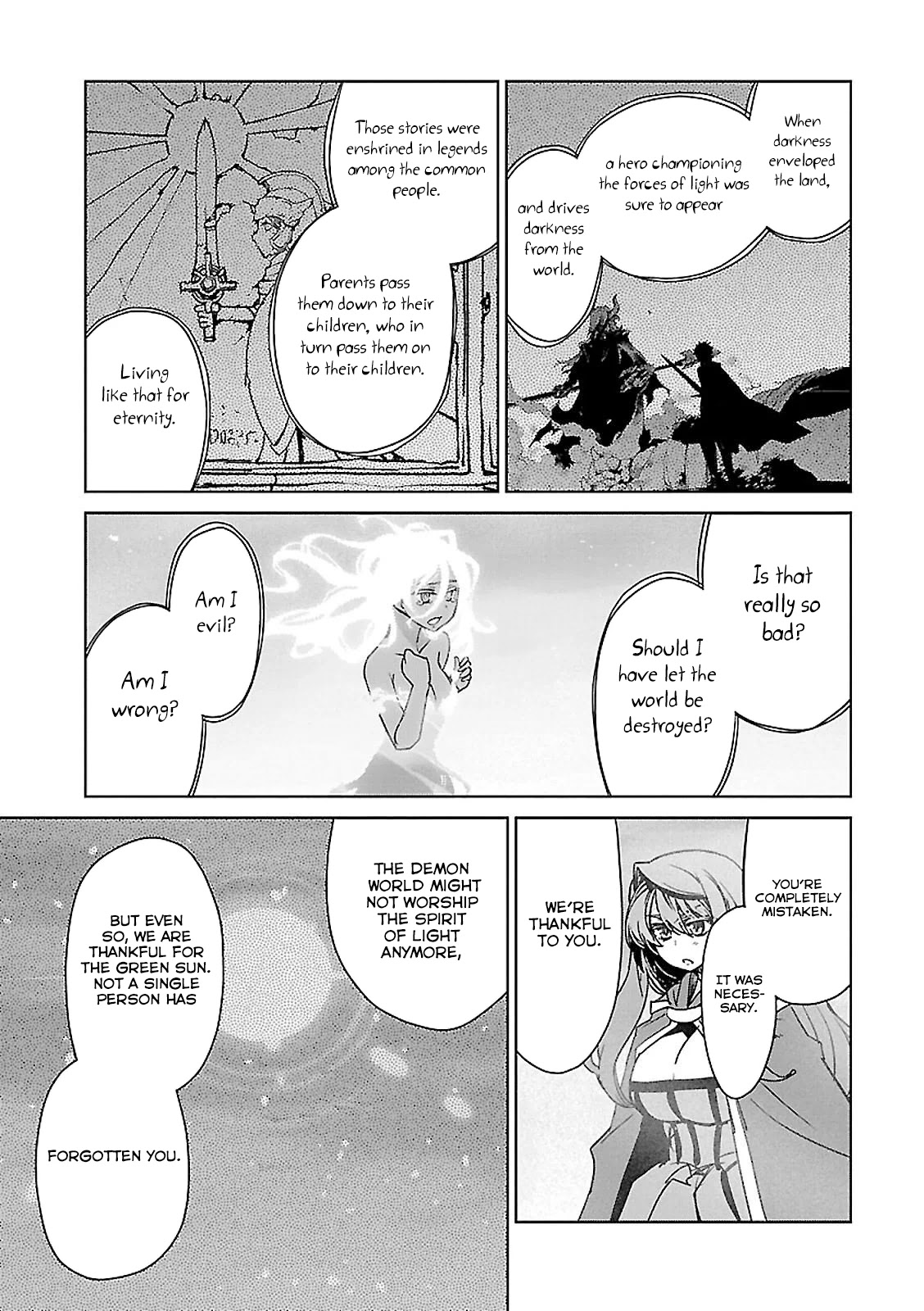 Maoyuu Maou Yuusha - "Kono Watashi no Mono Tonare, Yuusha yo" "Kotowaru!" Chapter 57 page 51 - Chapter 57