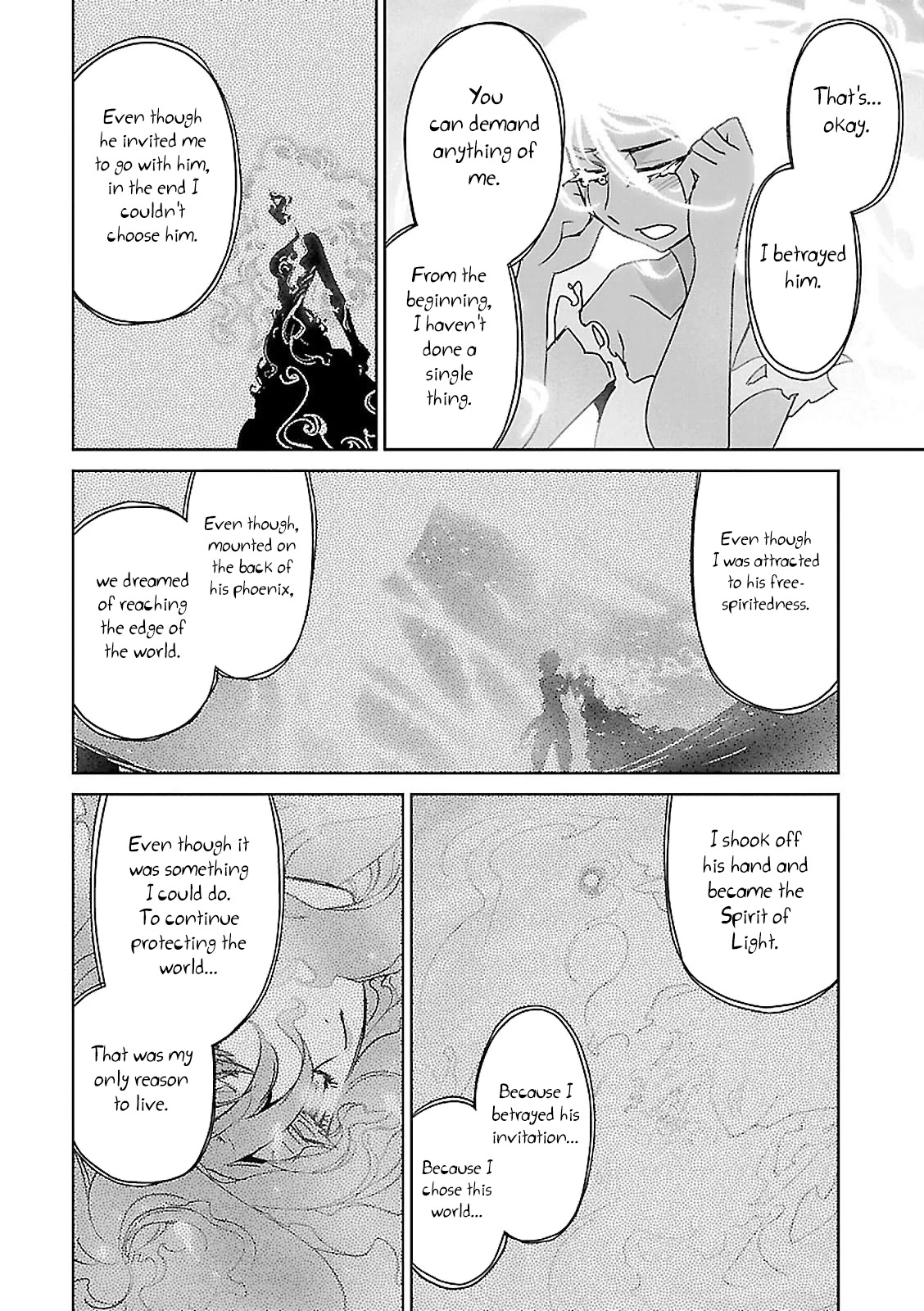 Maoyuu Maou Yuusha - "Kono Watashi no Mono Tonare, Yuusha yo" "Kotowaru!" Chapter 57 page 54 - Chapter 57