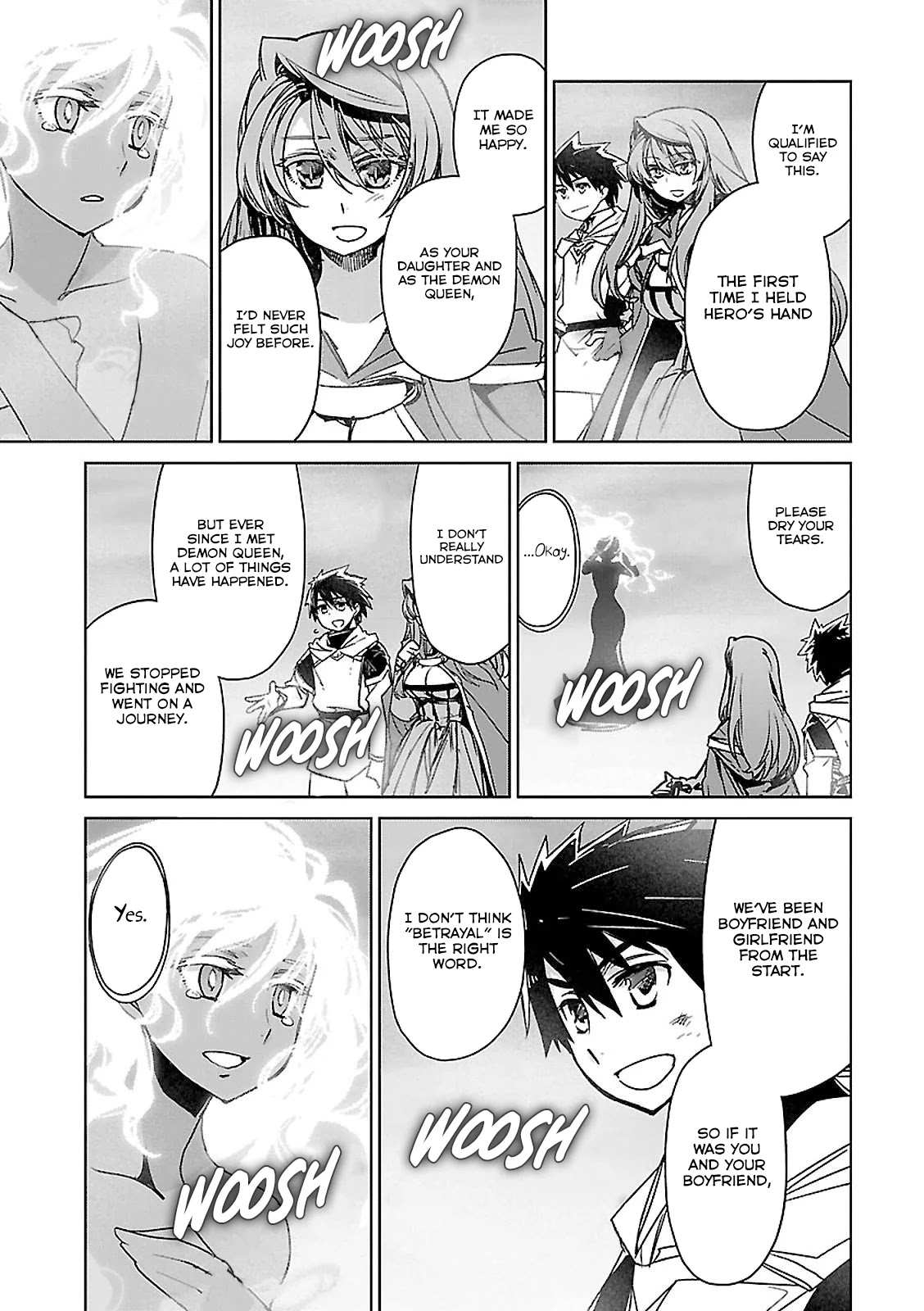 Maoyuu Maou Yuusha - "Kono Watashi no Mono Tonare, Yuusha yo" "Kotowaru!" Chapter 57 page 57 - Chapter 57