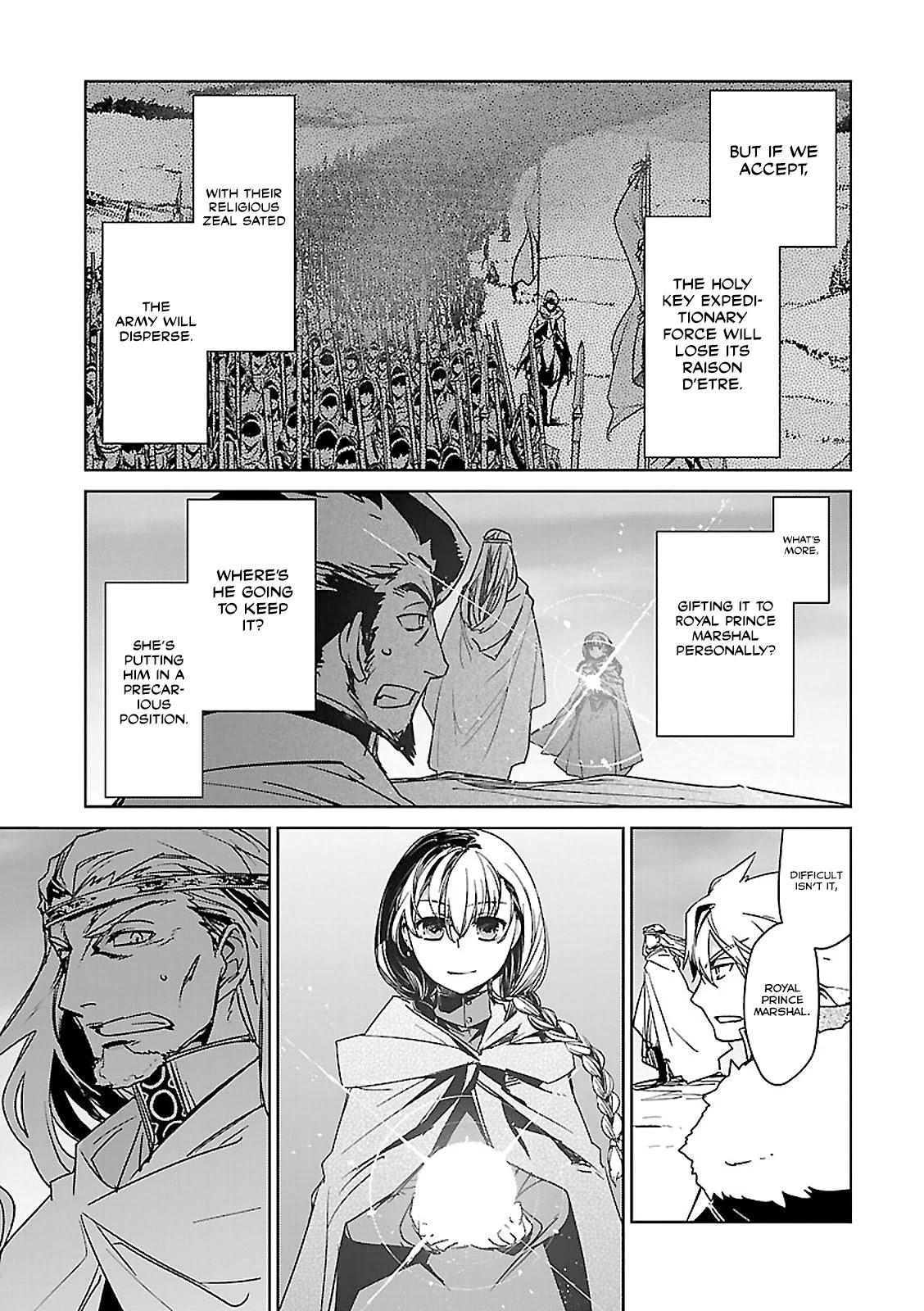 Maoyuu Maou Yuusha - "Kono Watashi no Mono Tonare, Yuusha yo" "Kotowaru!" Chapter 57 page 6 - Chapter 57