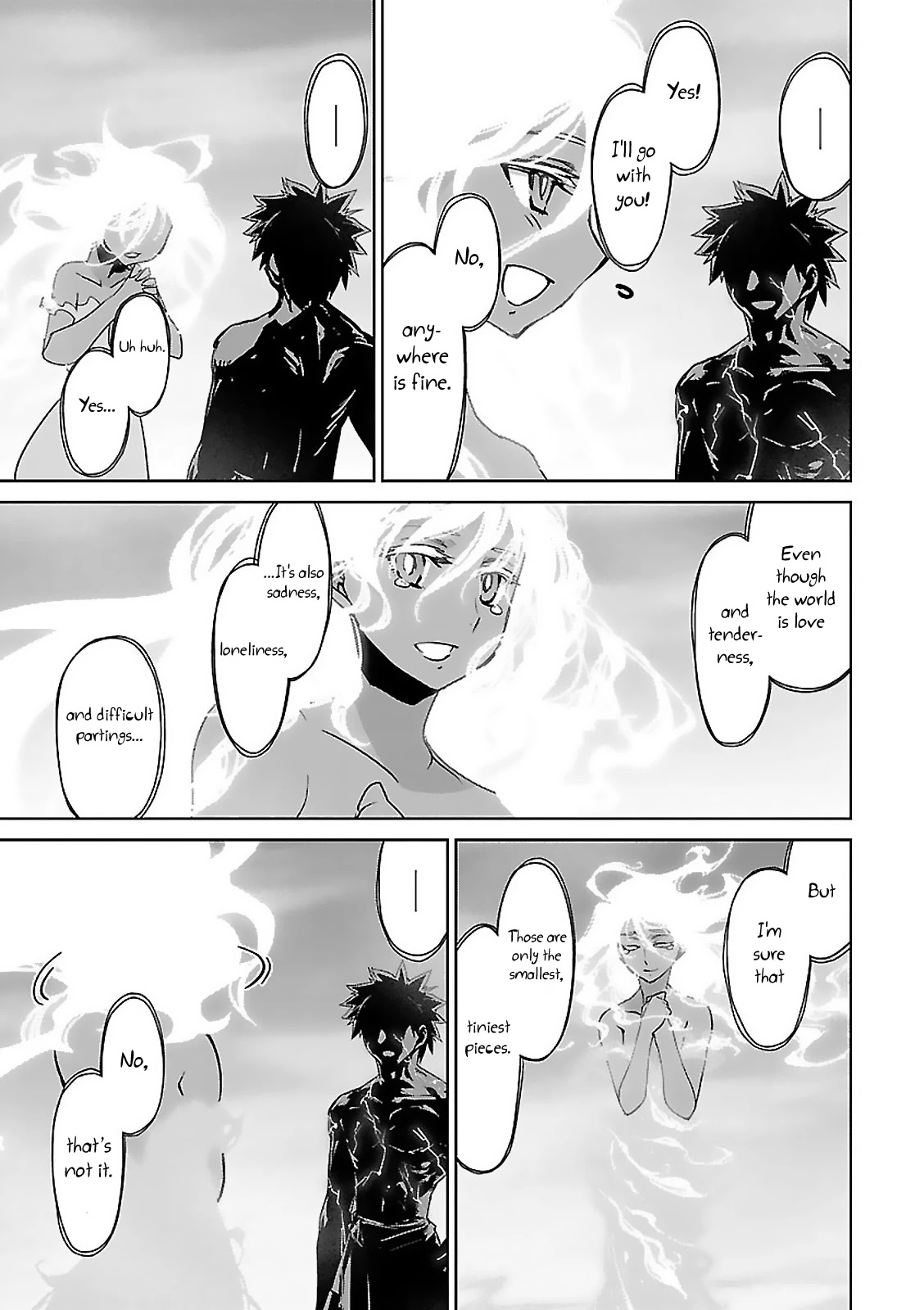 Maoyuu Maou Yuusha - "Kono Watashi no Mono Tonare, Yuusha yo" "Kotowaru!" Chapter 58 page 38 - Chapter 58 [END]