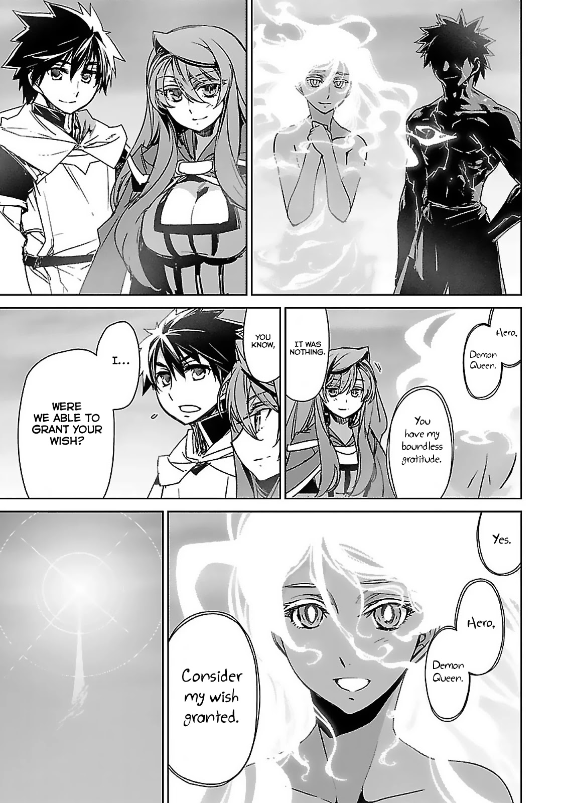 Maoyuu Maou Yuusha - "Kono Watashi no Mono Tonare, Yuusha yo" "Kotowaru!" Chapter 58 page 40 - Chapter 58 [END]