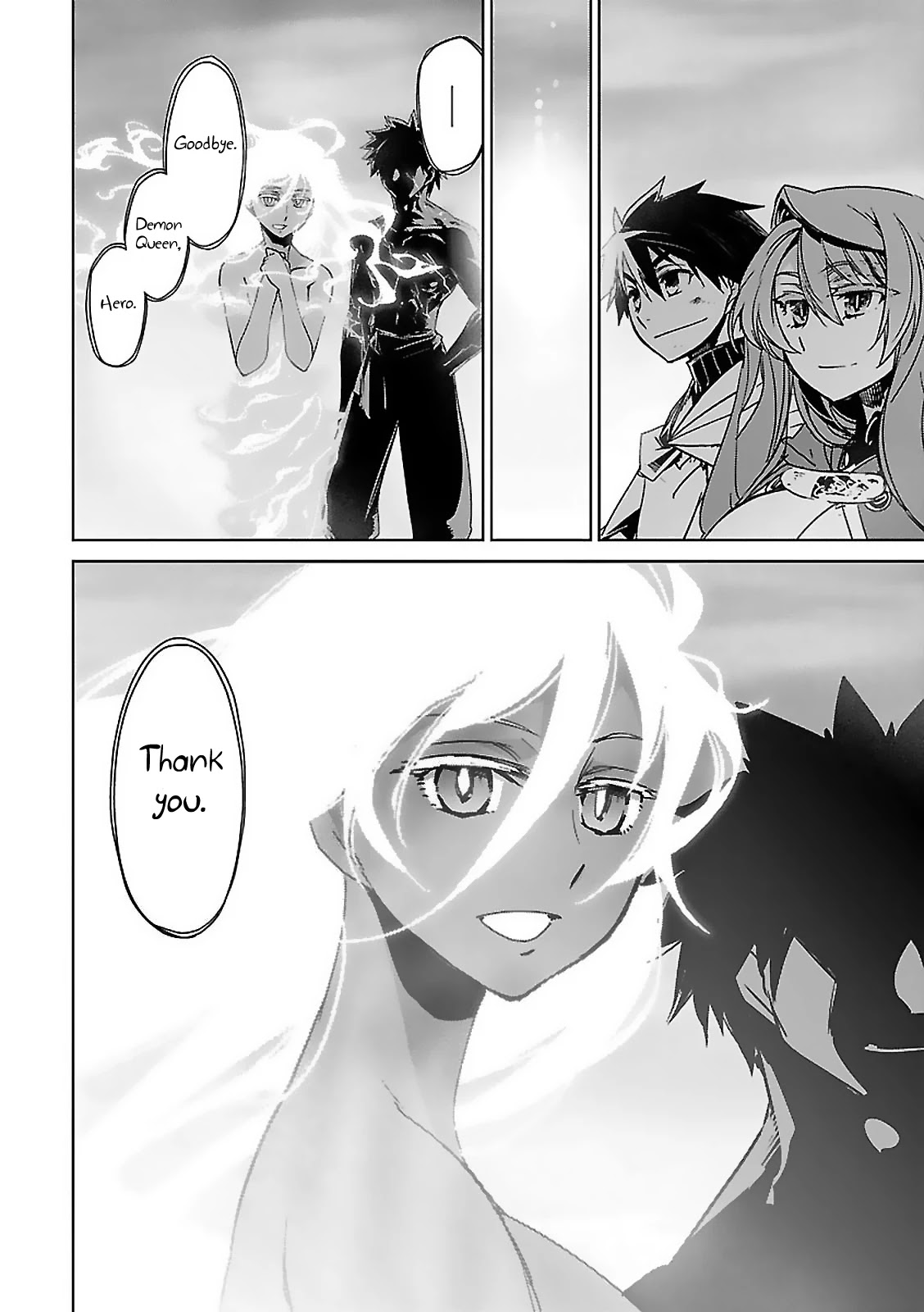Maoyuu Maou Yuusha - "Kono Watashi no Mono Tonare, Yuusha yo" "Kotowaru!" Chapter 58 page 43 - Chapter 58 [END]