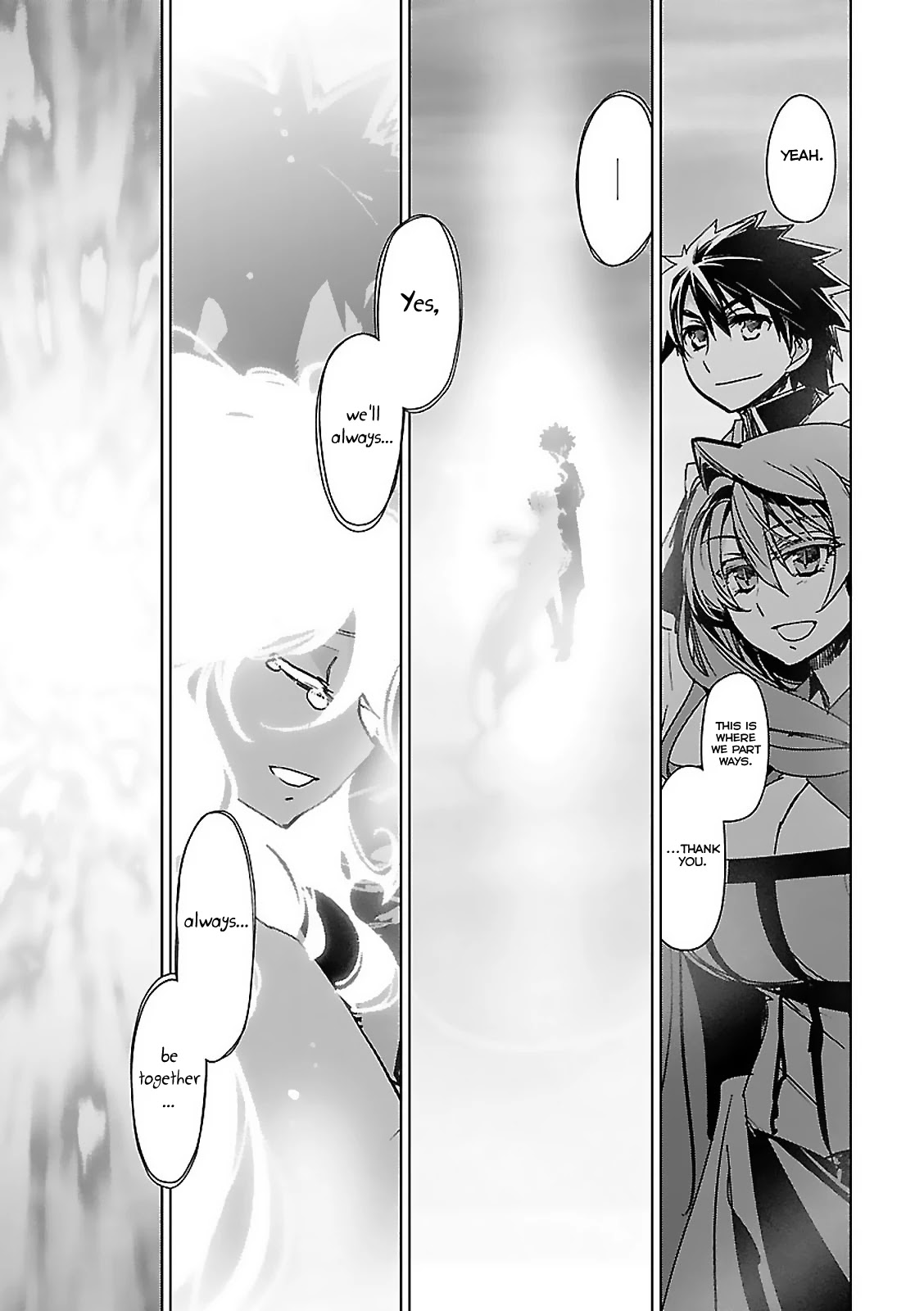Maoyuu Maou Yuusha - "Kono Watashi no Mono Tonare, Yuusha yo" "Kotowaru!" Chapter 58 page 44 - Chapter 58 [END]