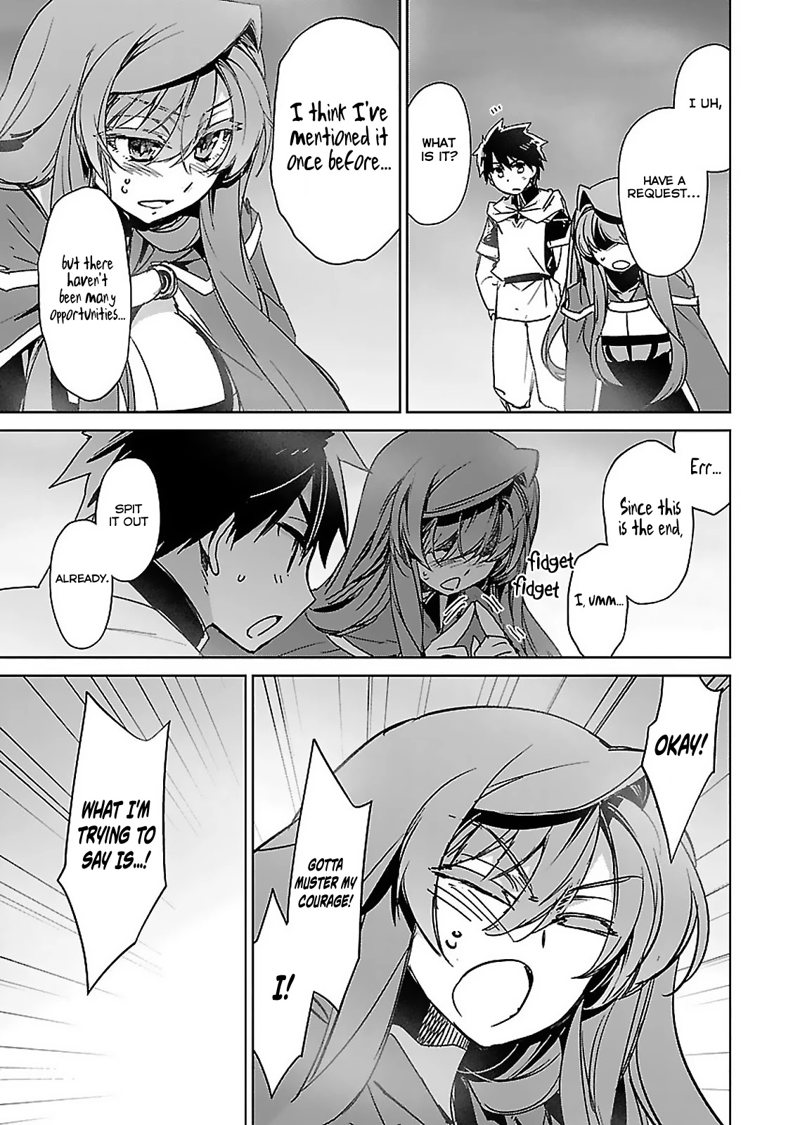 Maoyuu Maou Yuusha - "Kono Watashi no Mono Tonare, Yuusha yo" "Kotowaru!" Chapter 58 page 46 - Chapter 58 [END]