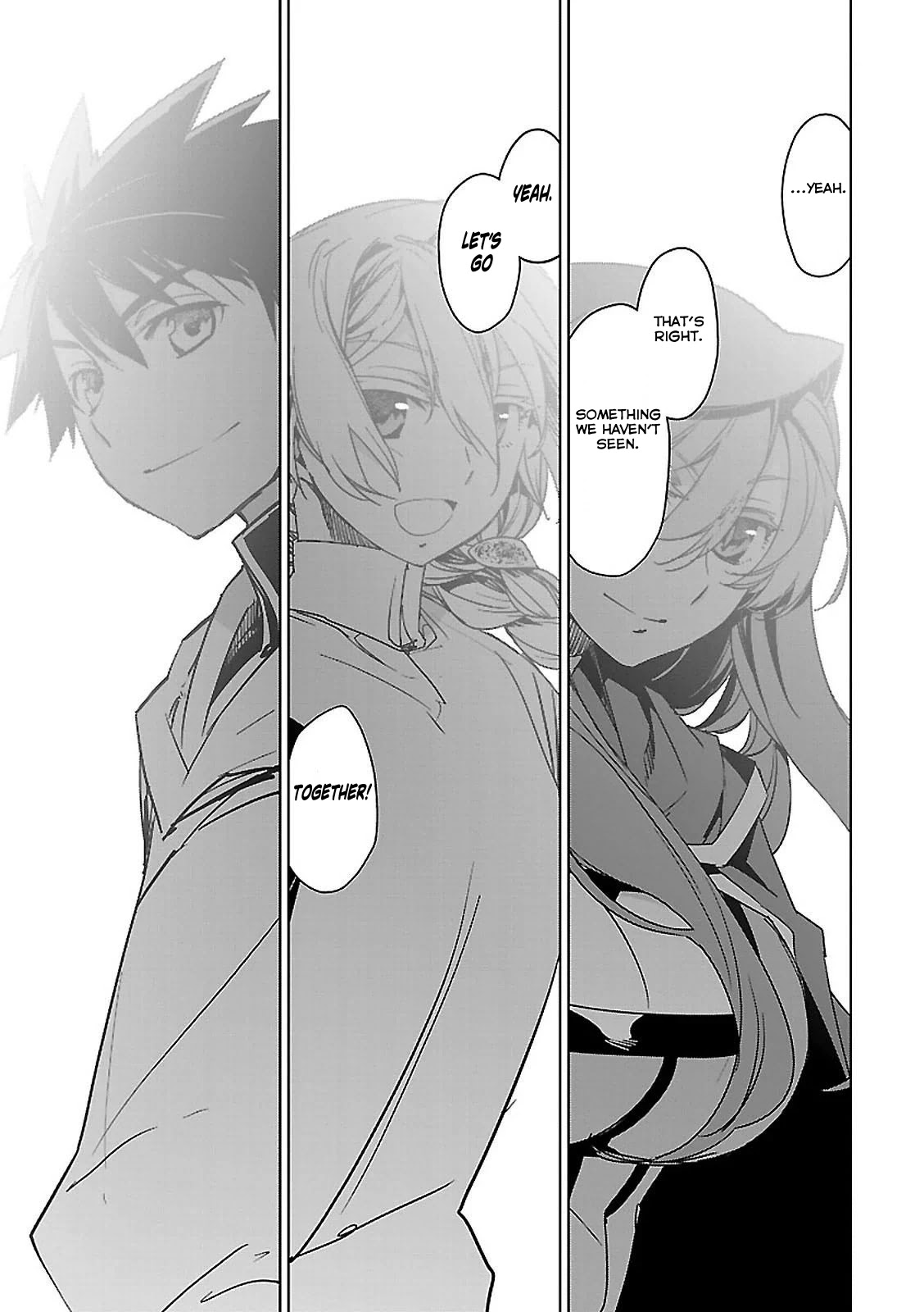 Maoyuu Maou Yuusha - "Kono Watashi no Mono Tonare, Yuusha yo" "Kotowaru!" Chapter 58 page 58 - Chapter 58 [END]