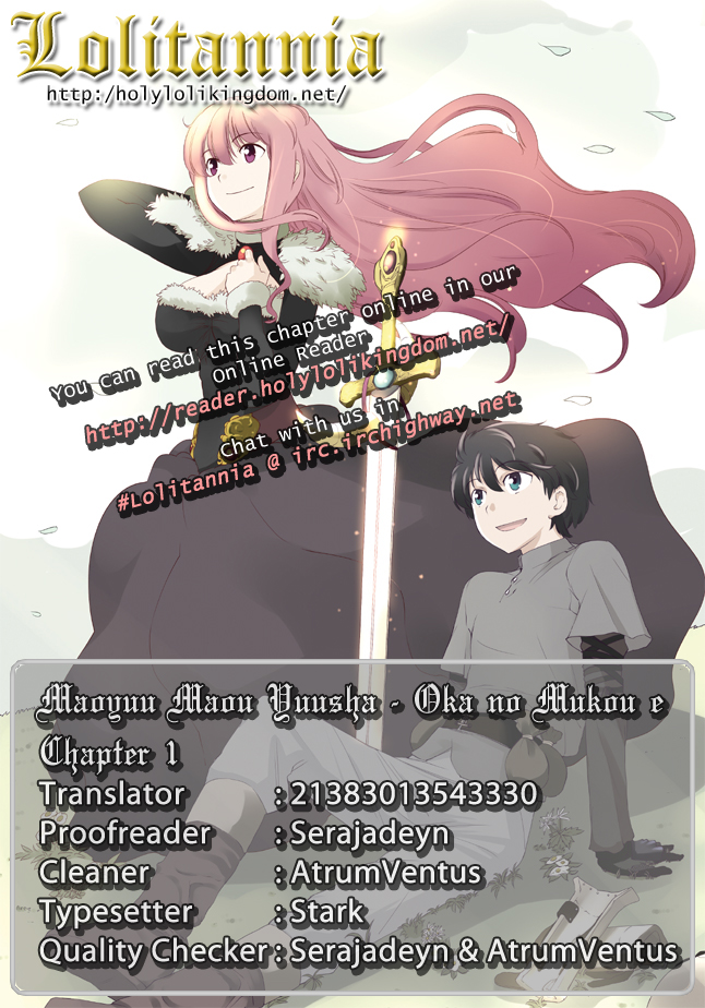 Maoyuu Maou Yuusha - Oka no Mukou e Chapter 1.2 page 1 - Chapter 1 v2 : Contract