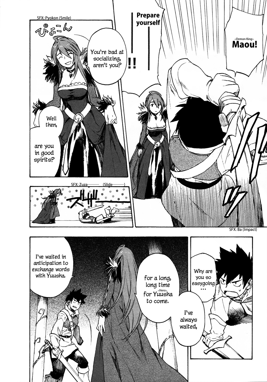 Maoyuu Maou Yuusha Chapter 1 page 20 - Chapter 1: 「Become One of My Own, Yuusha!」 「I Refuse!」
