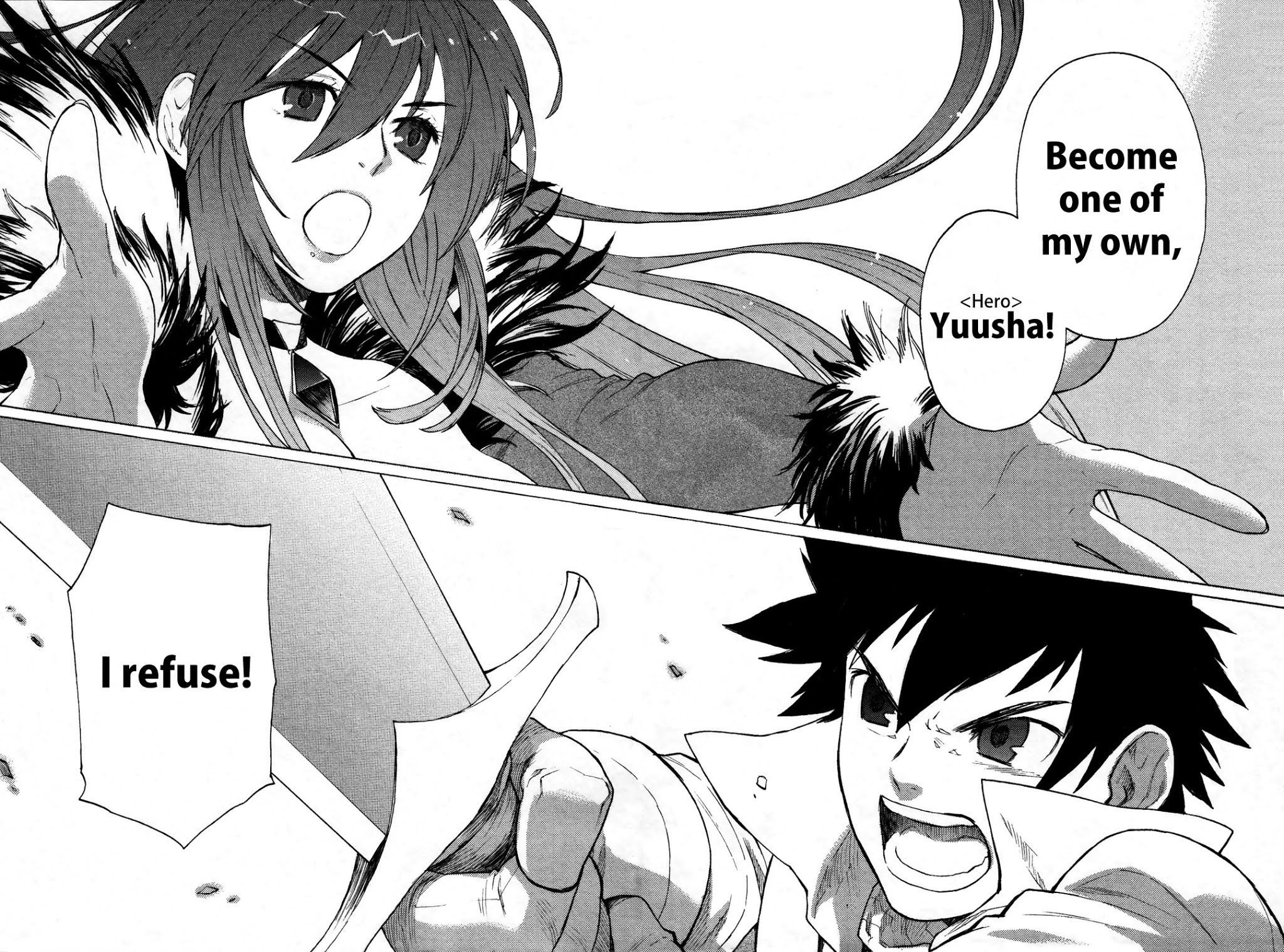 Maoyuu Maou Yuusha Chapter 1 page 22 - Chapter 1: 「Become One of My Own, Yuusha!」 「I Refuse!」