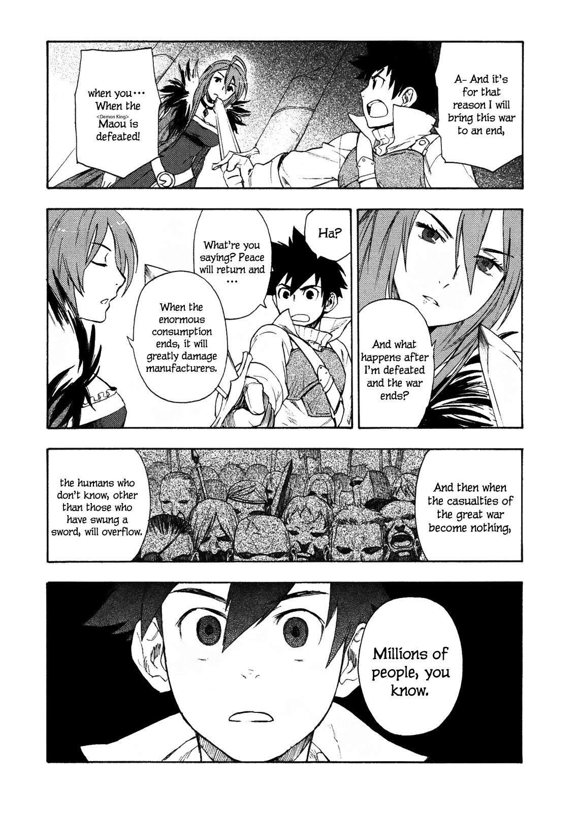 Maoyuu Maou Yuusha Chapter 1 page 32 - Chapter 1: 「Become One of My Own, Yuusha!」 「I Refuse!」