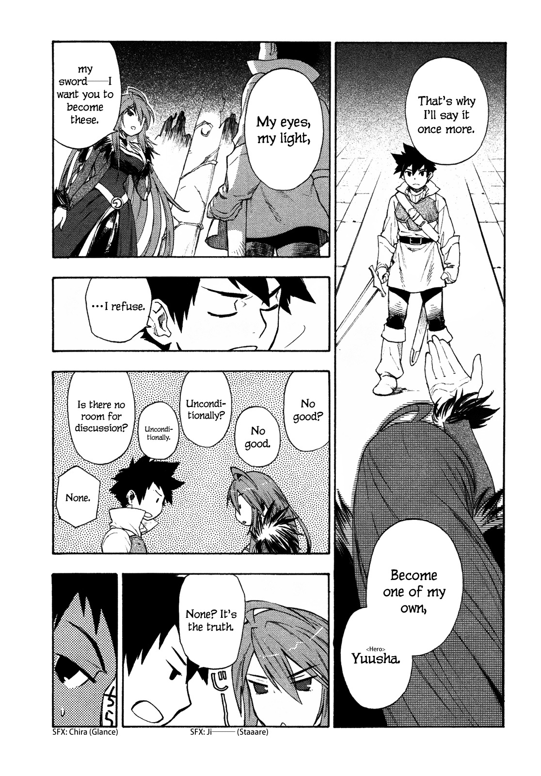 Maoyuu Maou Yuusha Chapter 1 page 37 - Chapter 1: 「Become One of My Own, Yuusha!」 「I Refuse!」