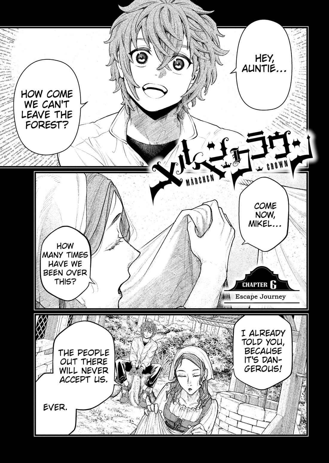 Märchen Crown Chapter 6 page 1 - Chapter 6: Escape Journey