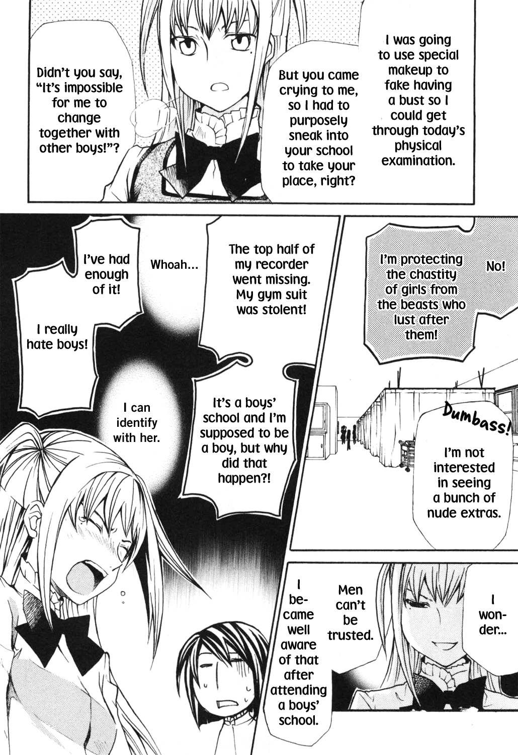 Maria Holic Chapter 10 page 17 - Chapter 10: About The Gimmick Where You Tell Them Apart By The Position Of The Mole