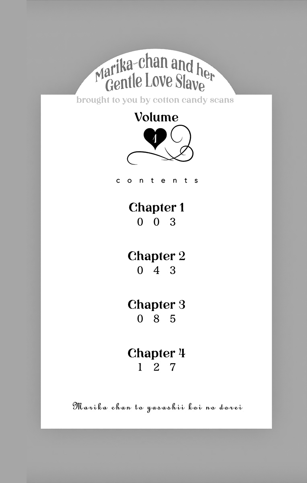 Marika-chan to Yasashii Koi no Dorei Chapter 1 page 4 - Chapter 1