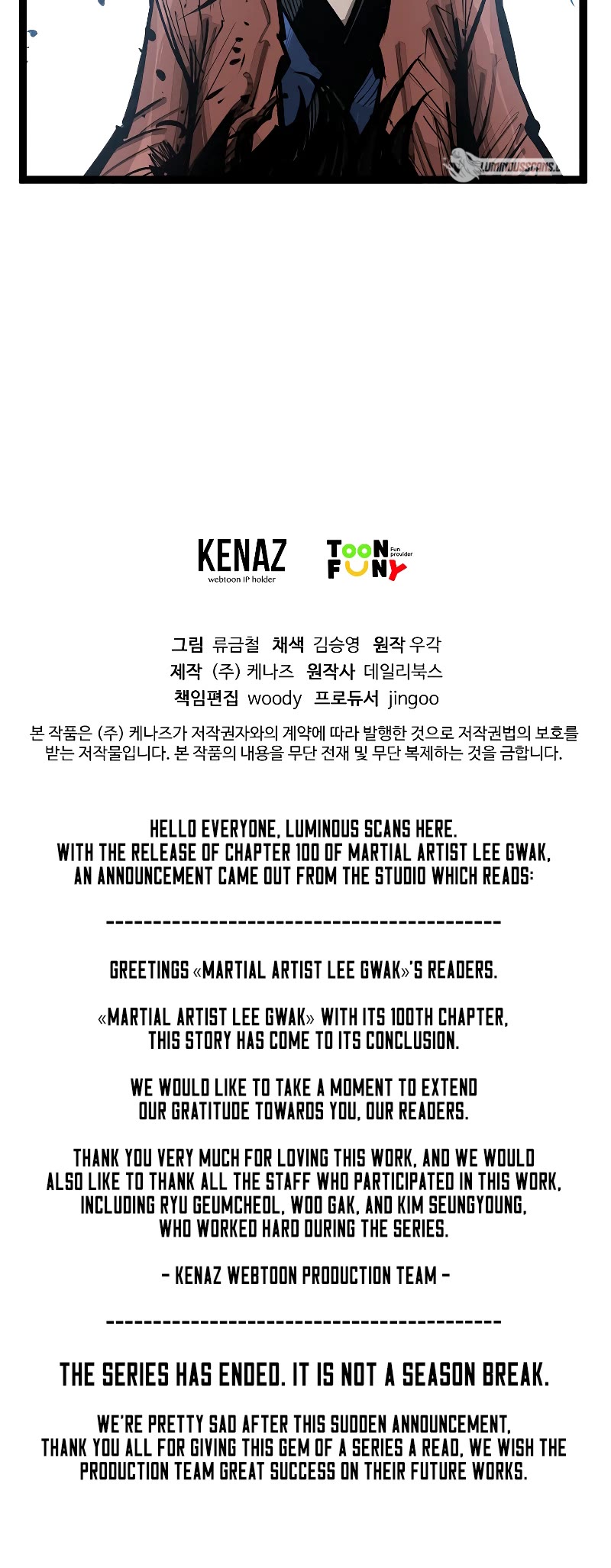 Martial Artist Lee Gwak Chapter 100 page 33 - Chapter 100 [END]