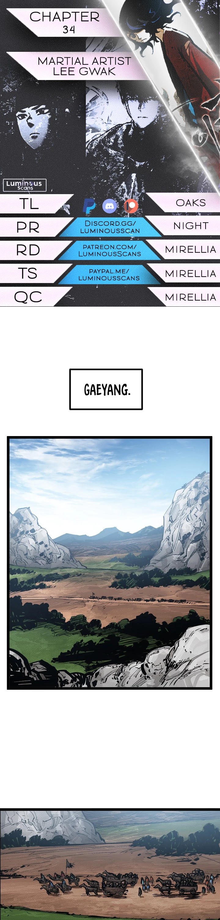 Martial Artist Lee Gwak Chapter 34 page 1 - Chapter 34