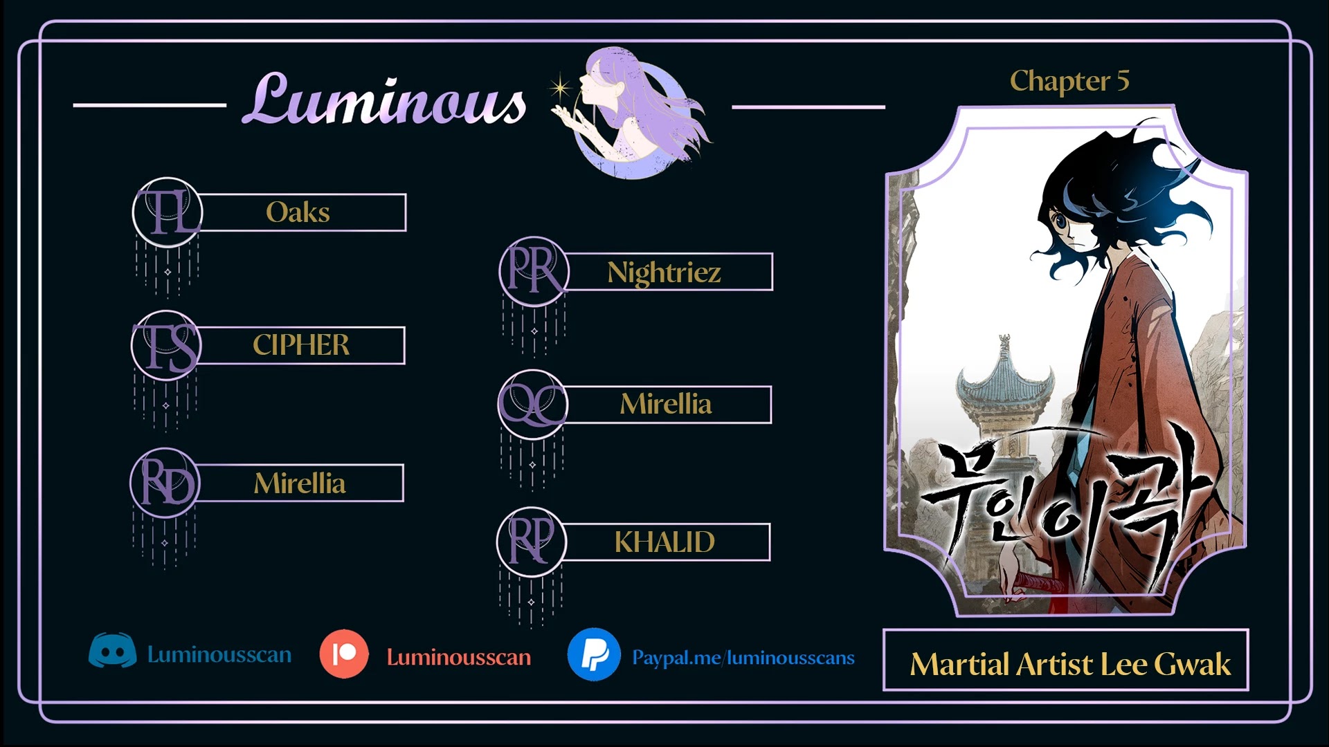 Martial Artist Lee Gwak Chapter 5 page 1 - Chapter 5