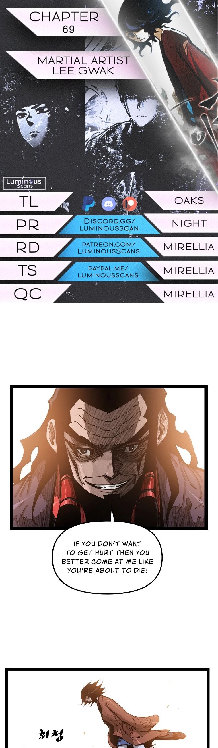Martial Artist Lee Gwak Chapter 69 page 1 - Chapter 69