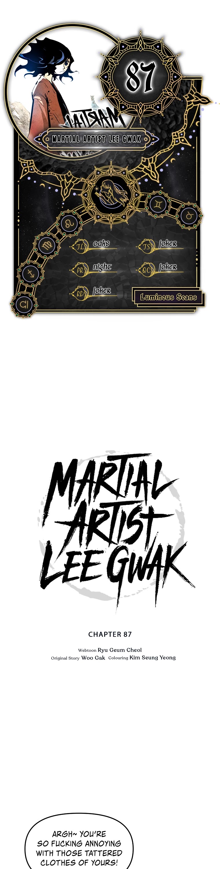 Martial Artist Lee Gwak Chapter 87 page 1 - Chapter 87