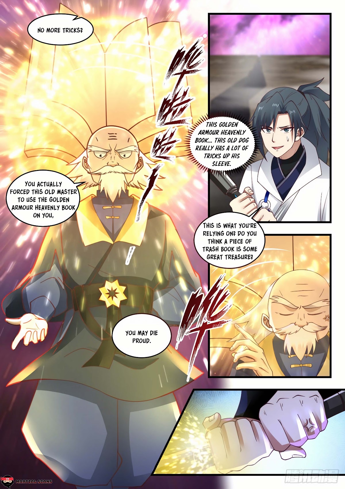 Martial Peak Chapter 1959 page 5 - Chapter 1959: The Golden Armour Heavenly Book