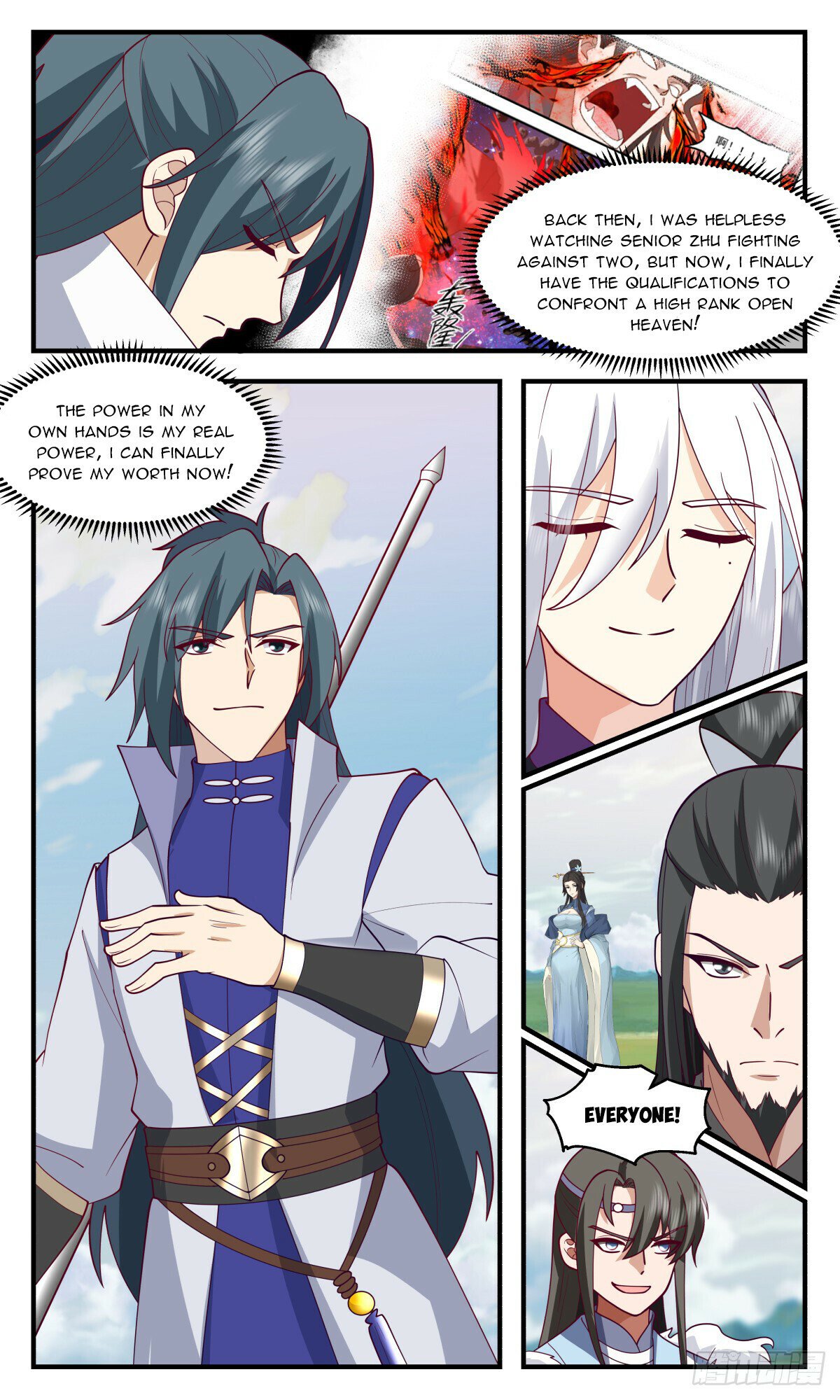 Martial Peak Chapter 2802 page 4 - Chapter 2802: Azure Void Filling The Body Great Law
