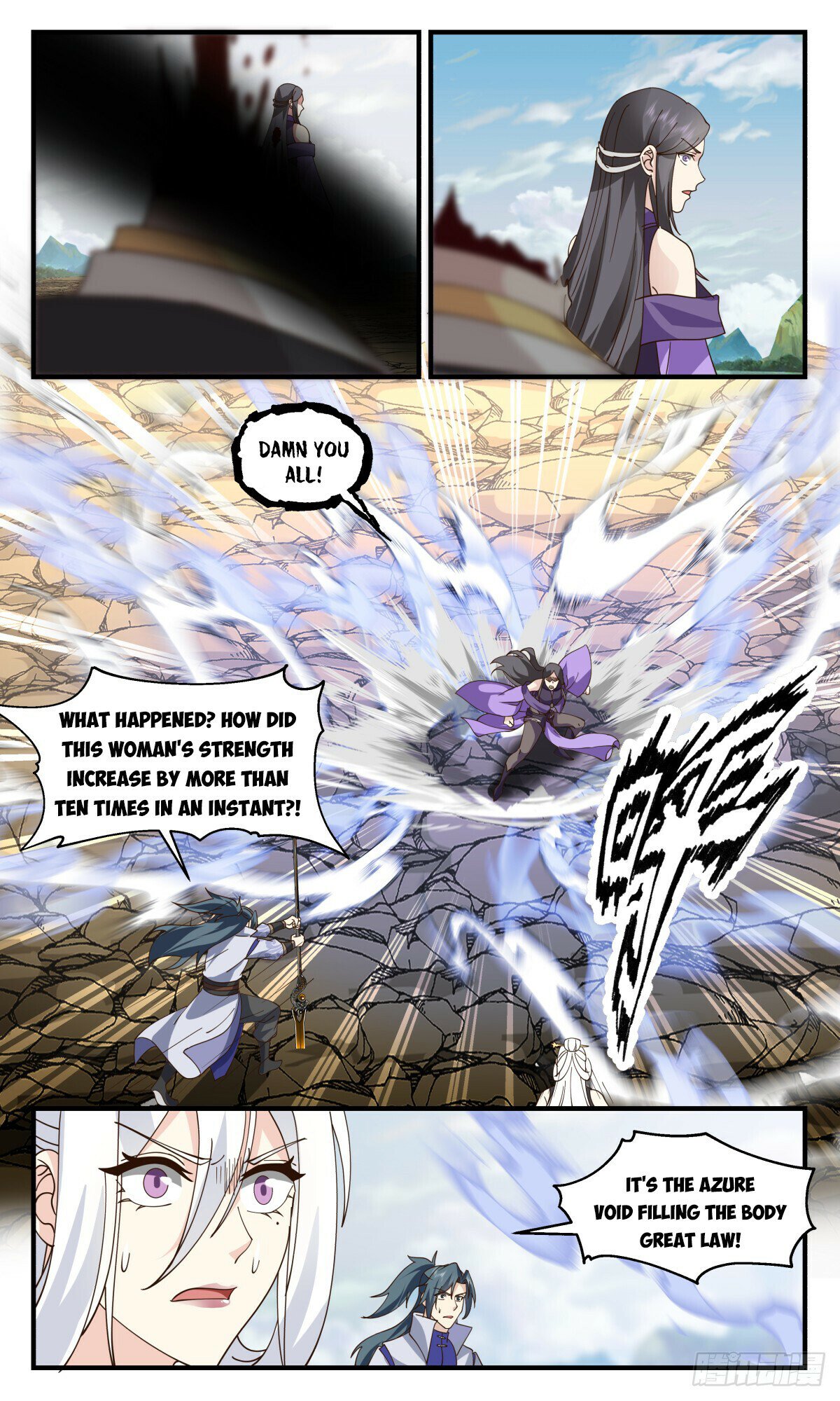 Martial Peak Chapter 2802 page 8 - Chapter 2802: Azure Void Filling The Body Great Law