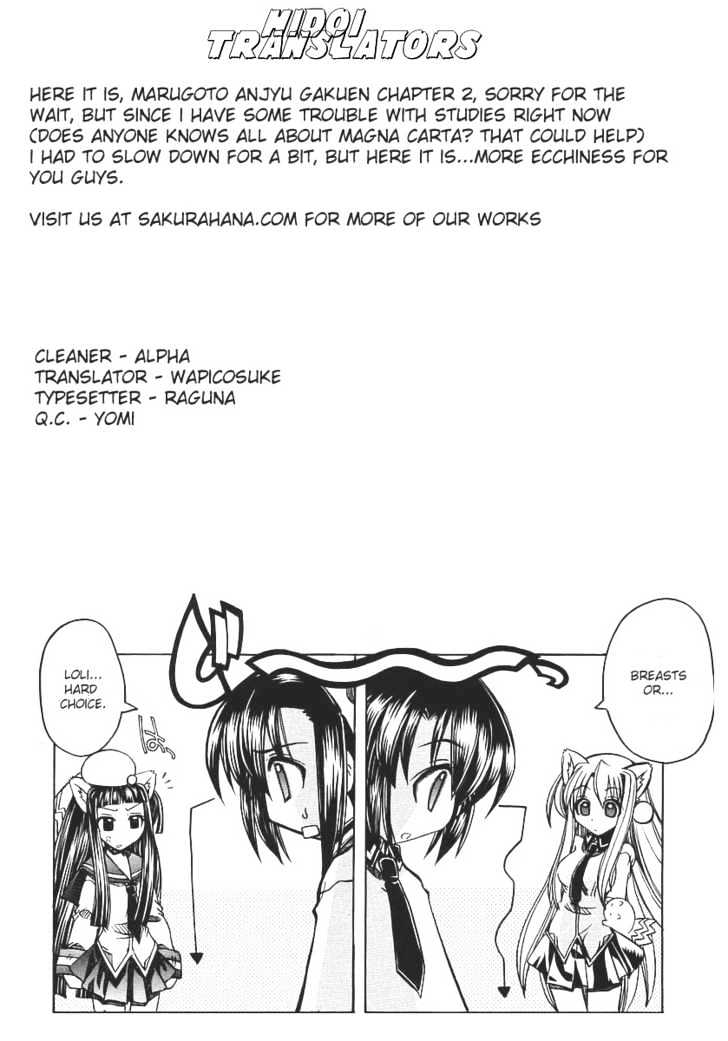 Marugoto Anju Gakuen Chapter 2 page 24 - Chapter 2 : Beginnings are sudden