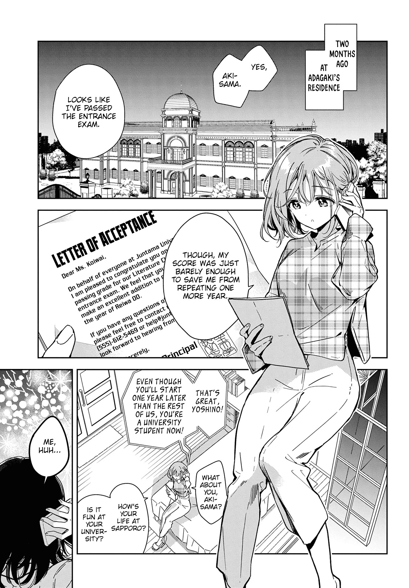 Masamune-kun no Revenge: Engagement Chapter 1 page 5 - Chapter 1: Masamune-senpai and a dangerous freshman