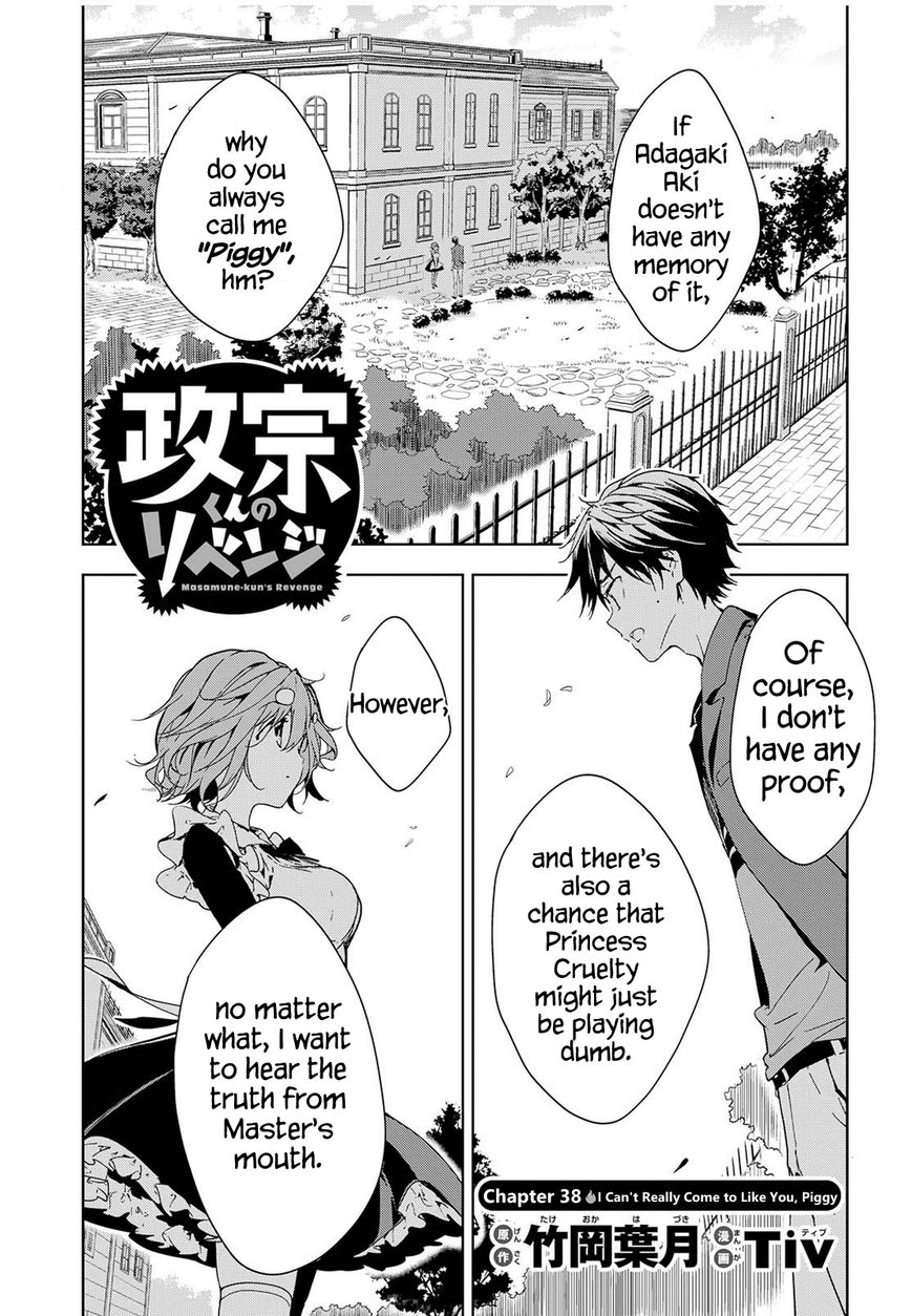 Masamune-kun no Revenge Chapter 38 page 3 - Chapter 38 : I Can't Really Come to Like You, Piggy