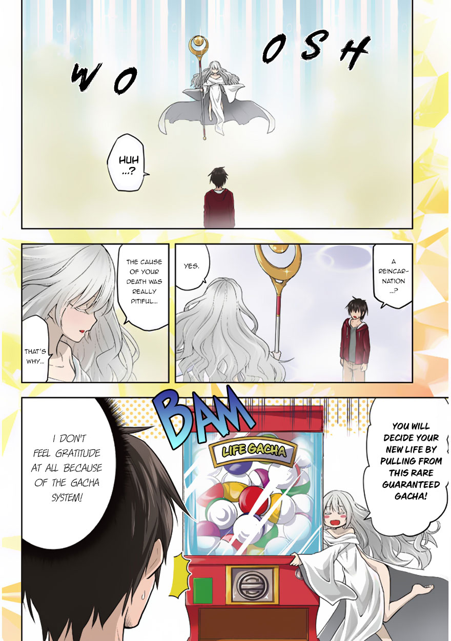 Maseki Gurume: Mamono no Chikara o Tabeta Ore wa Saikyou! Chapter 1.1 page 4 - Chapter 1.1: A Disappointing Reincarnation