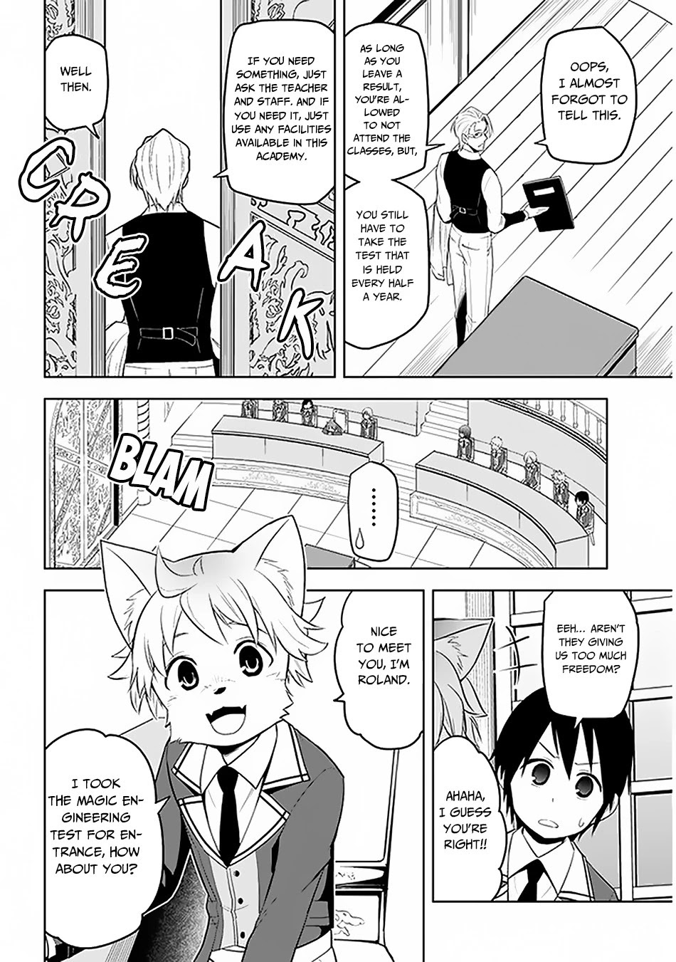 Maseki Gurume: Mamono no Chikara o Tabeta Ore wa Saikyou! Chapter 13 page 13 - Chapter 13: Bustling School Life