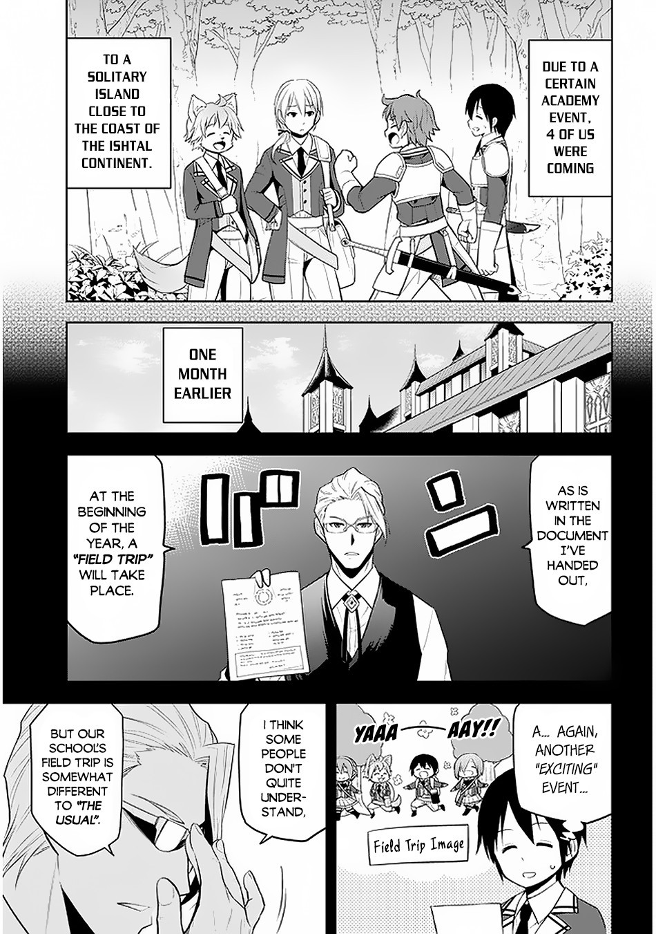 Maseki Gurume: Mamono no Chikara o Tabeta Ore wa Saikyou! Chapter 19 page 4 - Chapter 19: The Royal Kingsland Academy's Field Trip