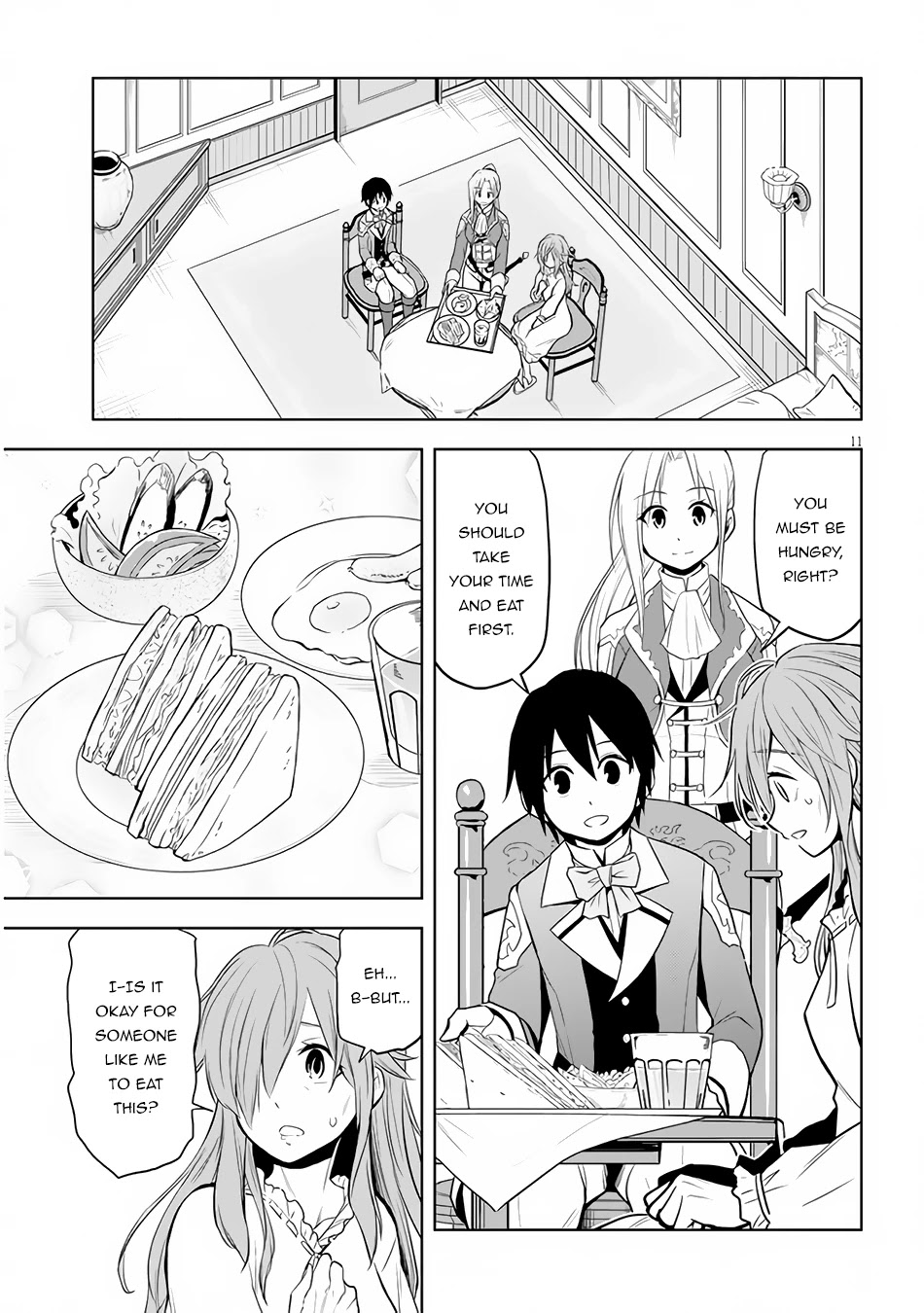 Maseki Gurume: Mamono no Chikara o Tabeta Ore wa Saikyou! Chapter 32 page 12 - Chapter 32: The Girl in the Alley