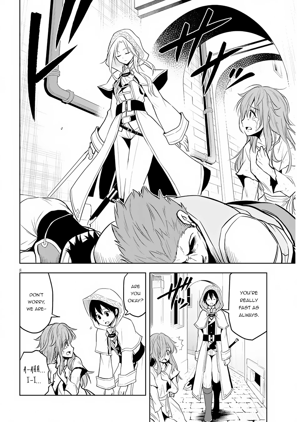 Maseki Gurume: Mamono no Chikara o Tabeta Ore wa Saikyou! Chapter 32 page 9 - Chapter 32: The Girl in the Alley