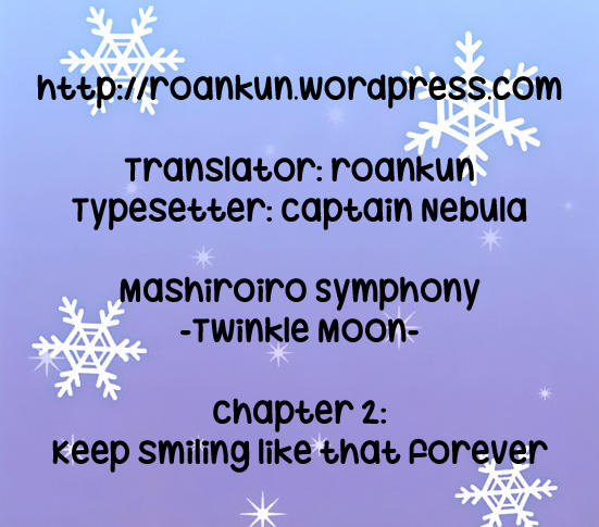 Mashiroiro Symphony - Twinkle Moon Chapter 2.2 page 36 - Chapter 2 v2 : Keep smiling like that forever