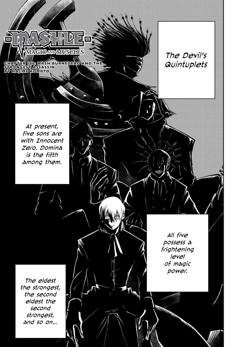 Mashle Chapter 100 page 1 - Chapter 100
