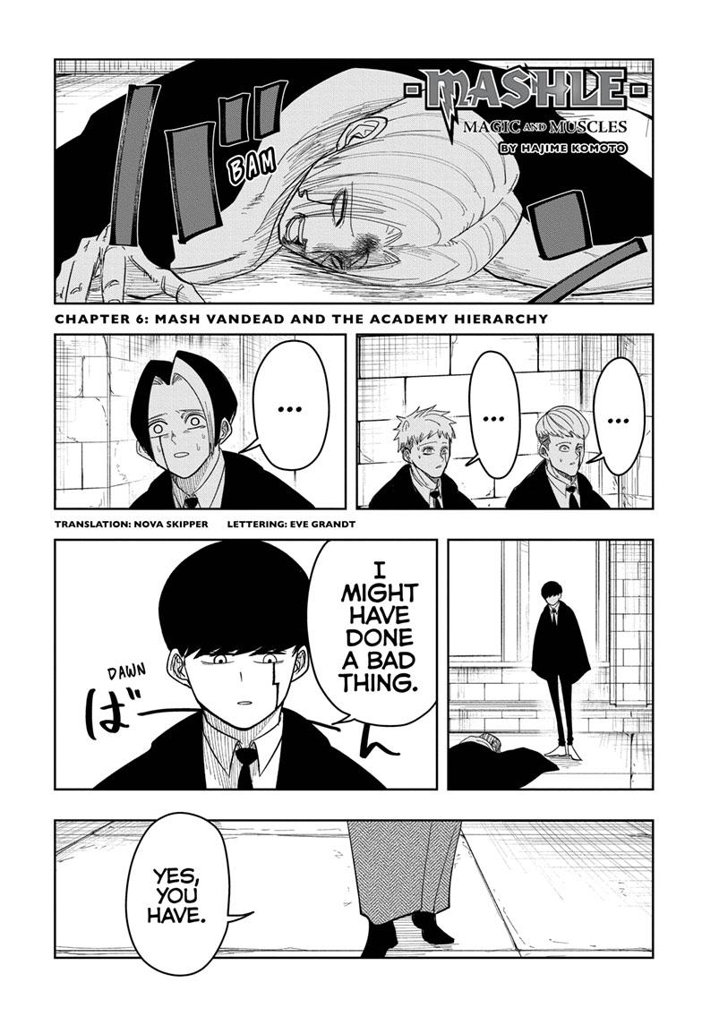 Mashle Chapter 6 page 1 - Chapter 6