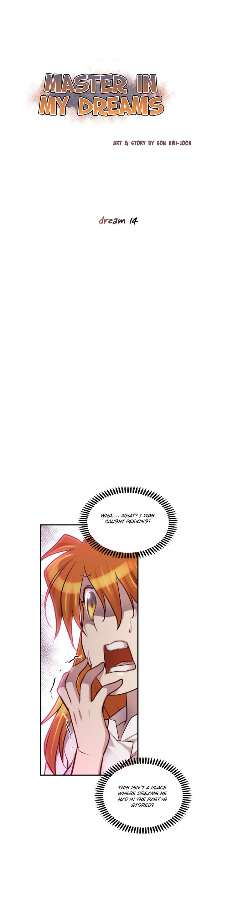 Master in My Dreams Chapter 14 page 1 - Chapter 14