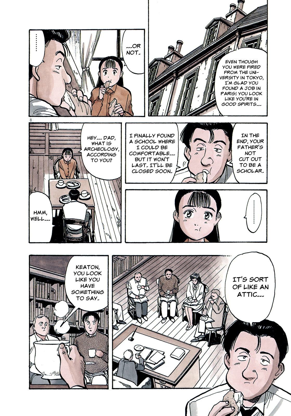 Master Keaton Chapter 17 page 8 - Chapter 17: Paris Under the Rooves