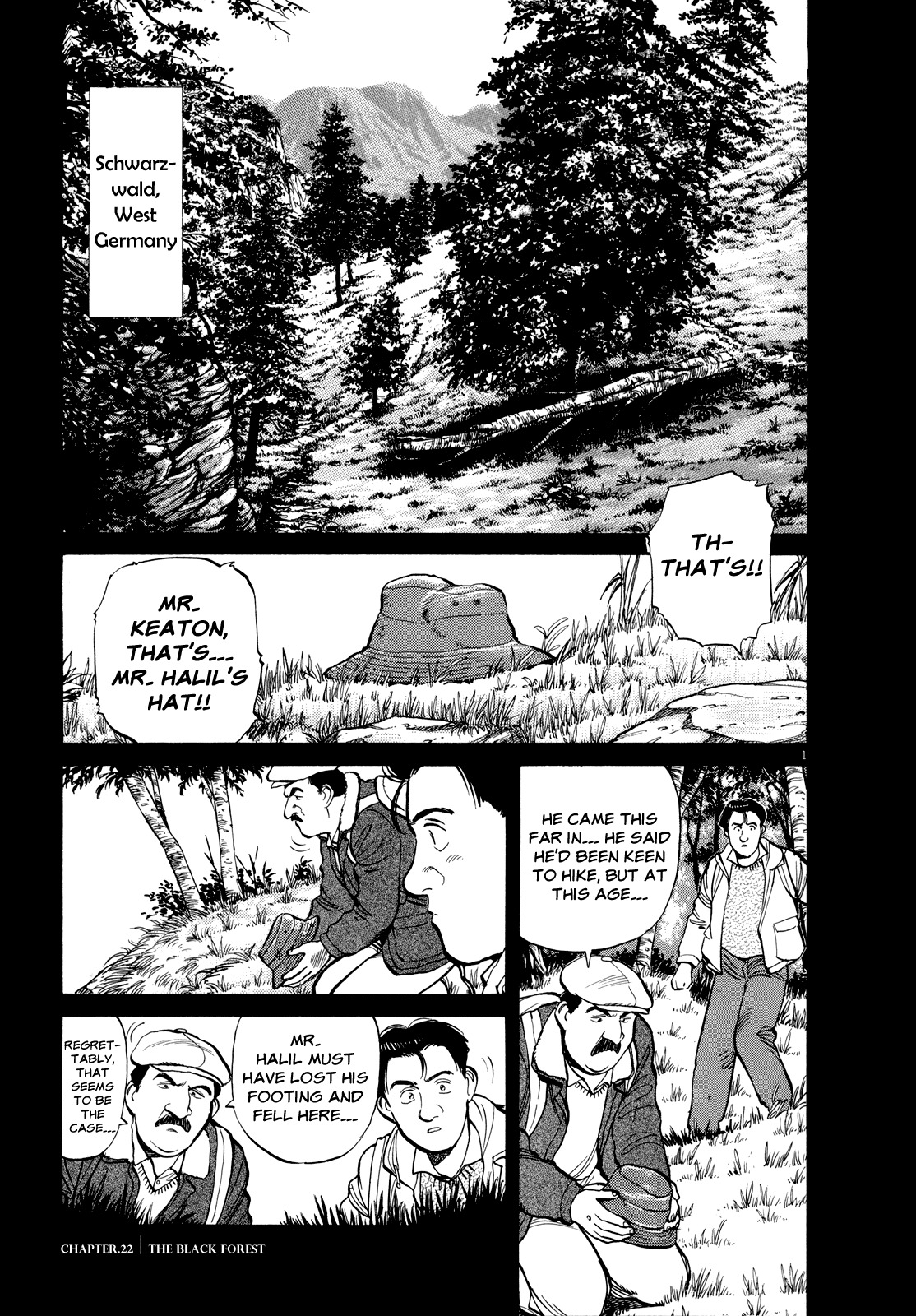 Master Keaton Chapter 22 page 1 - Chapter 22: The Black Forest