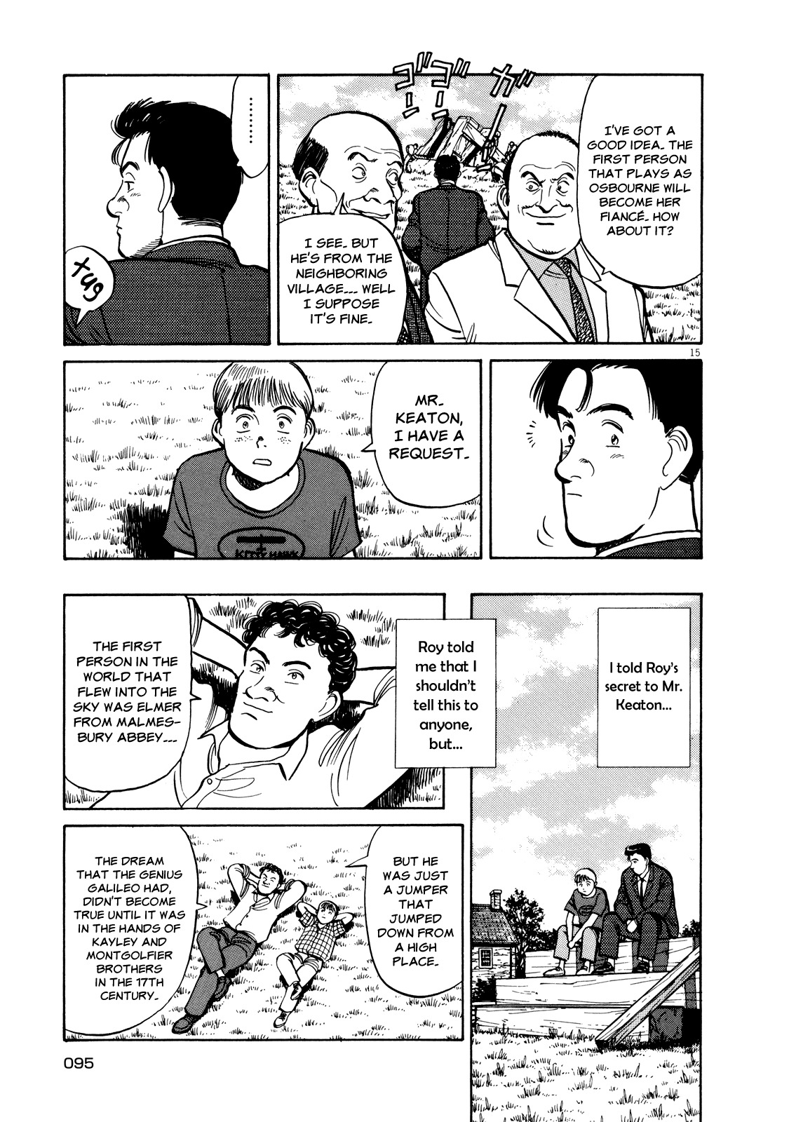 Master Keaton Chapter 28 page 15 - Chapter 28: The Hero in the Sky