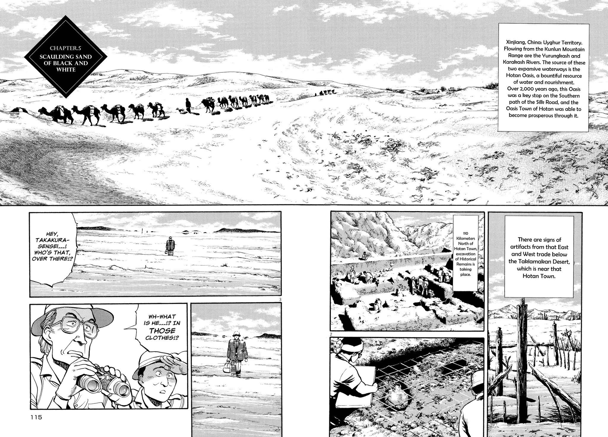 Master Keaton Chapter 5 page 2 - Chapter 5: Scaulding Sand of Black and White
