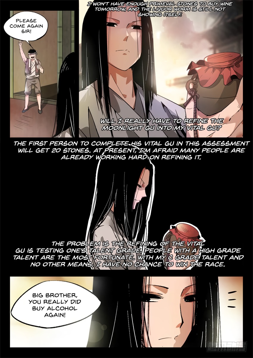 Master of Gu Chapter 9 page 14 - Chapter 9: Mortals Come and Go, But What They Leave Behind Remains