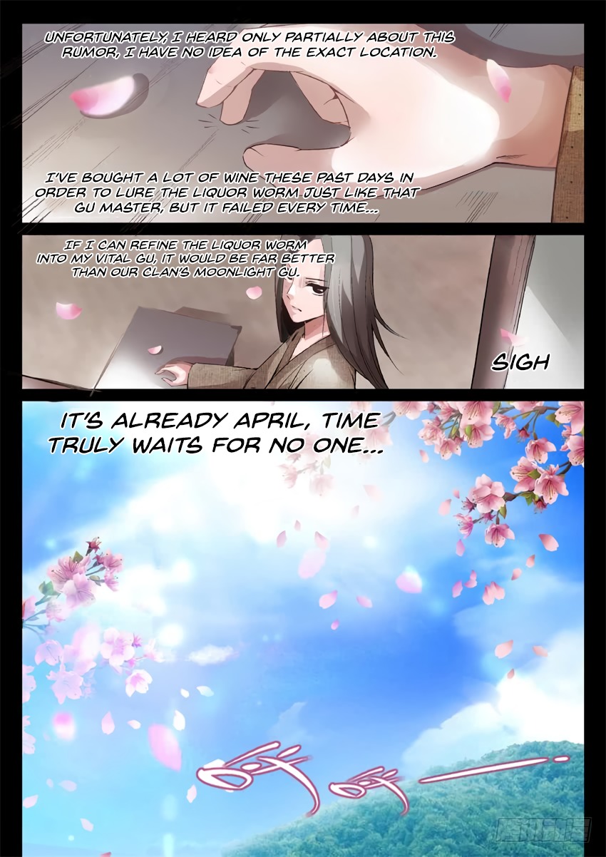 Master of Gu Chapter 9 page 3 - Chapter 9: Mortals Come and Go, But What They Leave Behind Remains