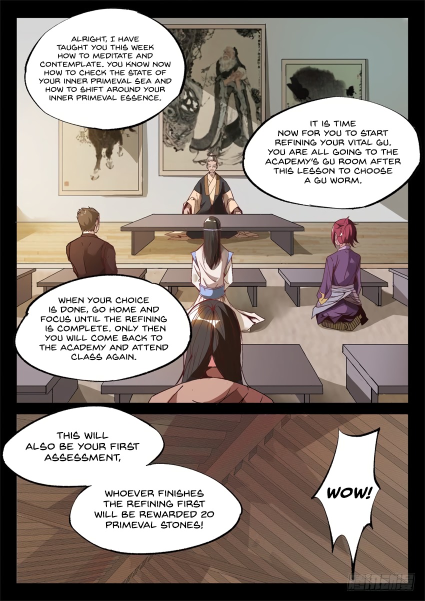 Master of Gu Chapter 9 page 5 - Chapter 9: Mortals Come and Go, But What They Leave Behind Remains